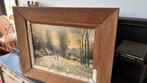Schilderij Hofland winterlandschap, Antiek en Kunst, Ophalen of Verzenden