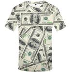 Dollar t-shirt (shirt geld money bling bling 3d heren), Kleding | Heren, Verzenden, Nieuw, Maat 56/58 (XL)