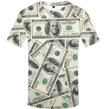 Dollar t-shirt (shirt geld money bling bling 3d heren) beschikbaar voor biedingen