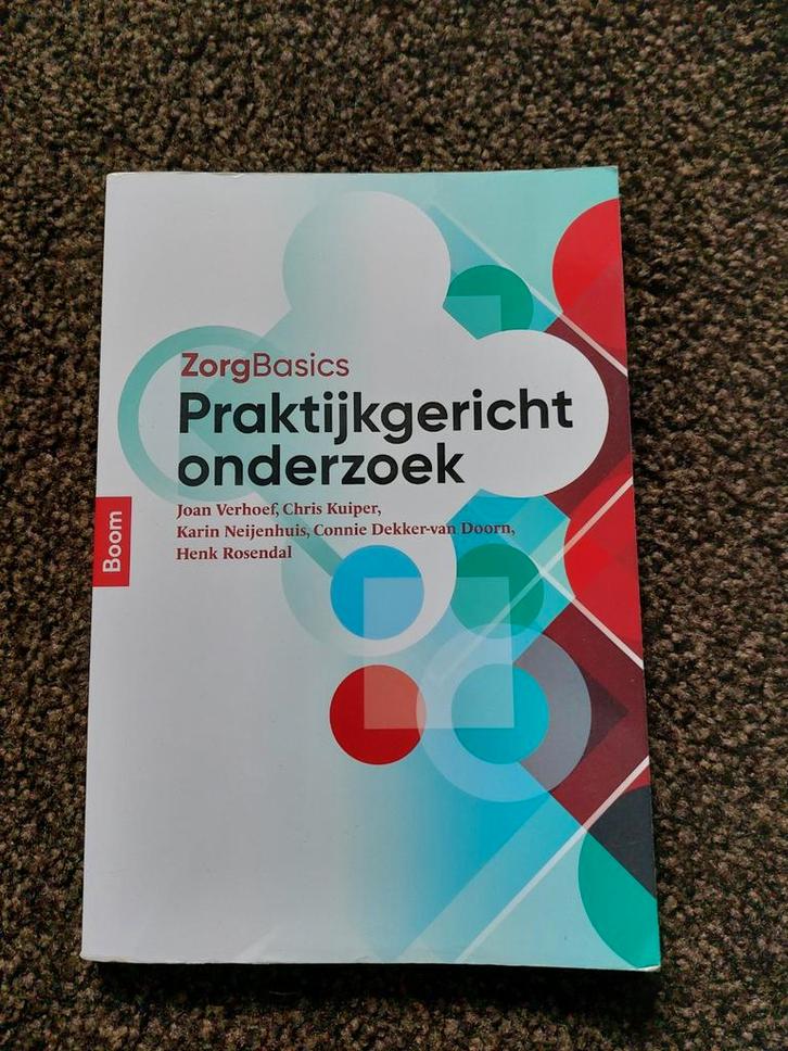 ZorgBasics Praktijkgericht onderzoek, Boeken, Studieboeken en Cursussen, Zo goed als nieuw, HBO, Gamma, Ophalen of Verzenden