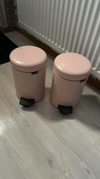 3 stuks Metalen pedaalemmers Brabantia, Ophalen, Met pedaal, Minder dan 50 cm