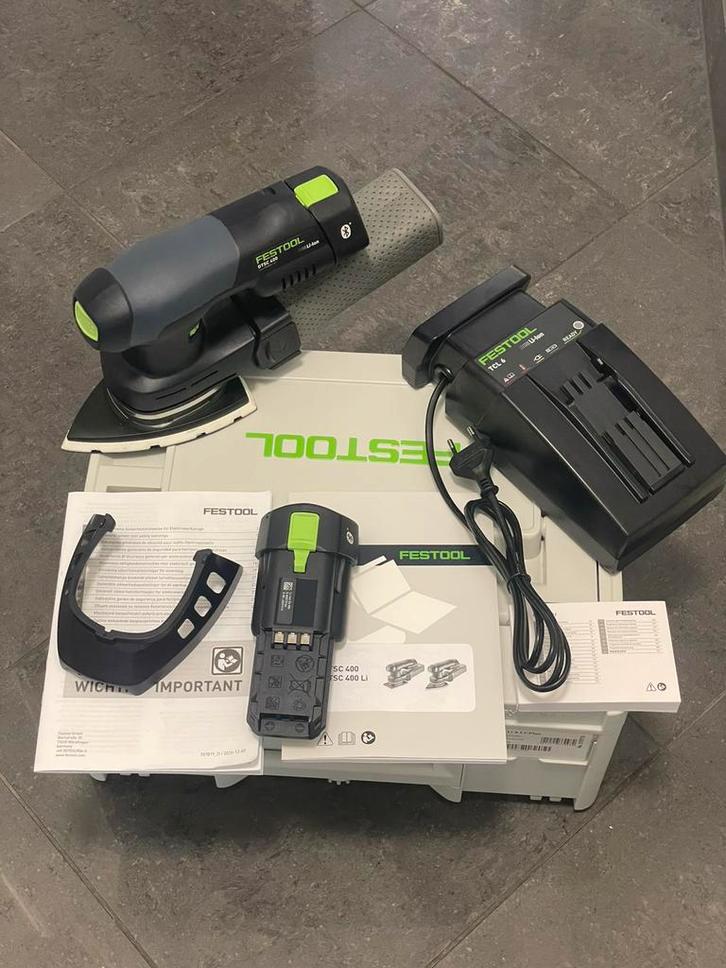 Festool DTSC 400 Li 3,1 I-Plus 18V deltaschuurmachine., Doe-het-zelf en Verbouw, Gereedschap | Schuurmachines, Zo goed als nieuw