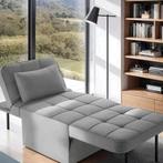 Slaapstoel. 4-in-1 als hocker, fauteuil, lounge of bed., Huis en Inrichting, Slaapkamer | Slaapbanken, Ophalen, Eenpersoons, Zo goed als nieuw