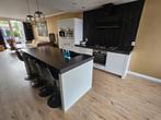 Bruynzeel keuken met spoeleiland, Huis en Inrichting, Gebruikt, Wit, Overige typen, Graniet of Steen
