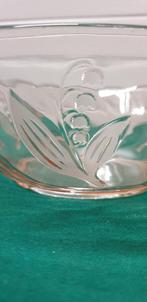 schaal glas rose, Ophalen of Verzenden
