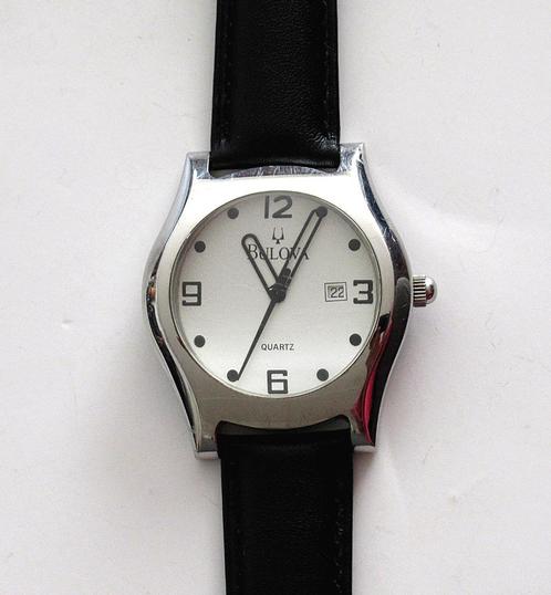 Bulova heren quartz horloge met kalender., Sieraden, Tassen en Uiterlijk, Horloges | Heren, Gebruikt, Ophalen of Verzenden