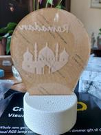 3D visualitation lamp met opdruk "Ramadan", Huis en Inrichting, Ophalen of Verzenden, Nieuw, Glas, Minder dan 50 cm