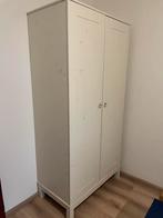 Witte houten kast met deuren, Huis en Inrichting, Kasten | Kledingkasten, Ophalen, 100 tot 150 cm, 200 cm of meer, Zo goed als nieuw