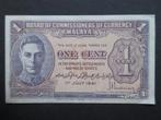 1 Cent 1941 Malaya p6 (02)WW2, Postzegels en Munten, Bankbiljetten | Azië, Verzenden, Zuidoost-Azië, Los biljet