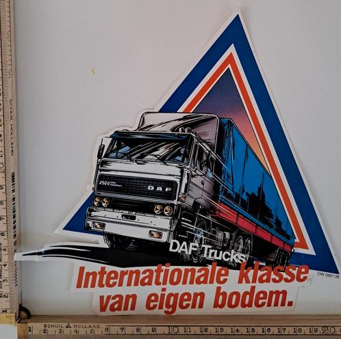 Vintage sticker DAF 2500 turbo intercooler vrachtwagen merk, Verzamelen, Stickers, Nieuw, Overige typen, Ophalen of Verzenden