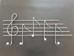 Stevige Kapstok van Metaal met Muzieknoten, Wandkapstok, Ophalen of Verzenden, Zo goed als nieuw, Minder dan 100 cm
