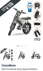 Fat bike CrossBoss S20 Pro Nardo Grey - Nieuw met Garantie!, Overige merken, Ophalen of Verzenden, Zo goed als nieuw, 59 cm of meer