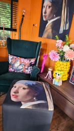 Poef meisje met de parel, Huis en Inrichting, Ophalen of Verzenden, Nieuw, Rond