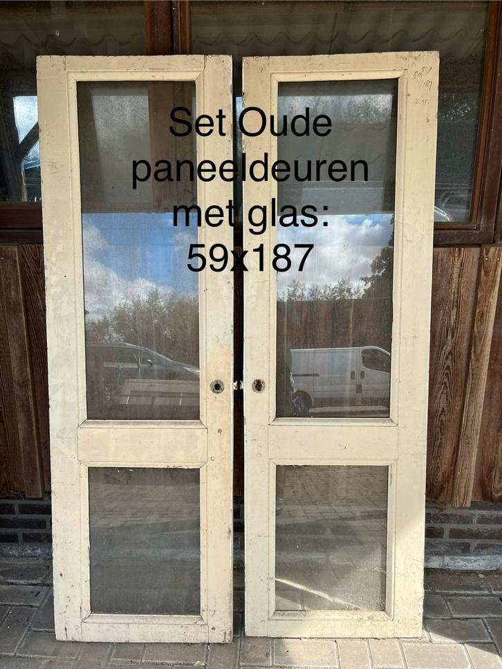 Suite schuifdeuren jaren 1930. 12 sets suite deuren, Doe-het-zelf en Verbouw, Deuren en Horren, Zo goed als nieuw, Binnendeur