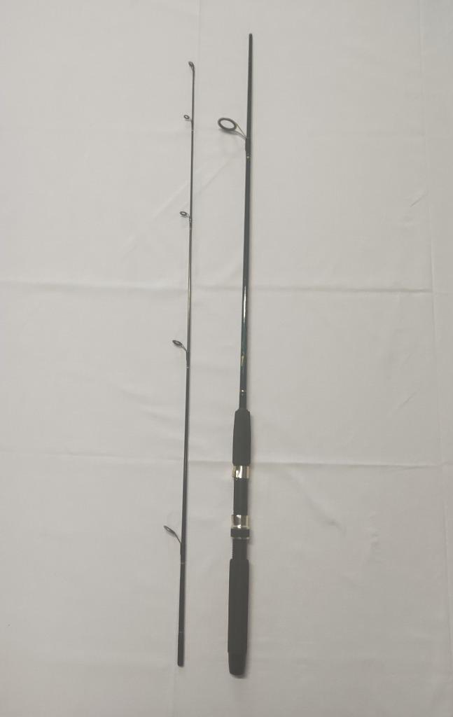 Vintage hengel spin albatros black beauty 2,00 meter, Watersport en Boten, Hengelsport | Roofvissen, Gebruikt, Werphengel, Ophalen