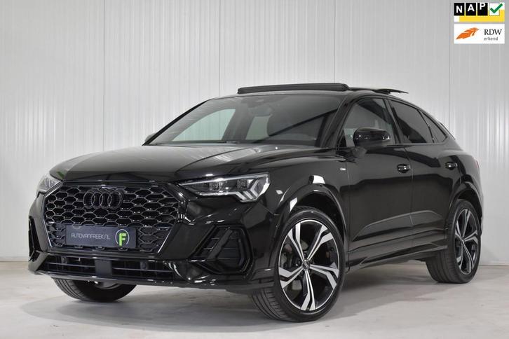 Audi Q3 Sportback 35 TFSI S Edition S-Line Black Optic | PAN, Auto's, Audi, Bedrijf, Te koop, Q3, ABS, Achteruitrijcamera, Airbags