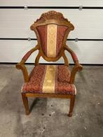 Stijlvolle fauteuil, Huis en Inrichting, Ophalen, Hout, Gebruikt, 50 tot 75 cm