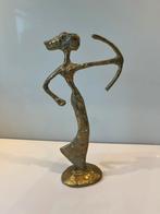 Messing beeld, Artemis. Griekse godin van de jacht., Ophalen of Verzenden