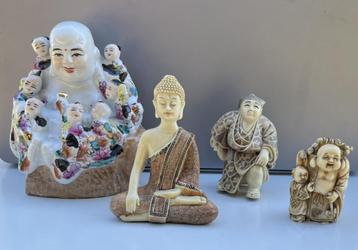 4 Boeddha beeldjes beschikbaar voor biedingen