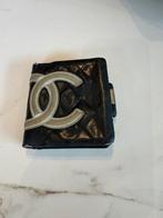 Chanel portemonnee leer vintage, Sieraden, Tassen en Uiterlijk, Portemonnees, Ophalen of Verzenden, Gebruikt, Zwart, Leer