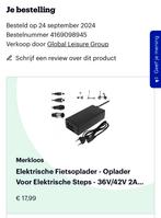 Oplader, fietslader, hoverbord NIEUW €14, Ophalen of Verzenden, Nieuw