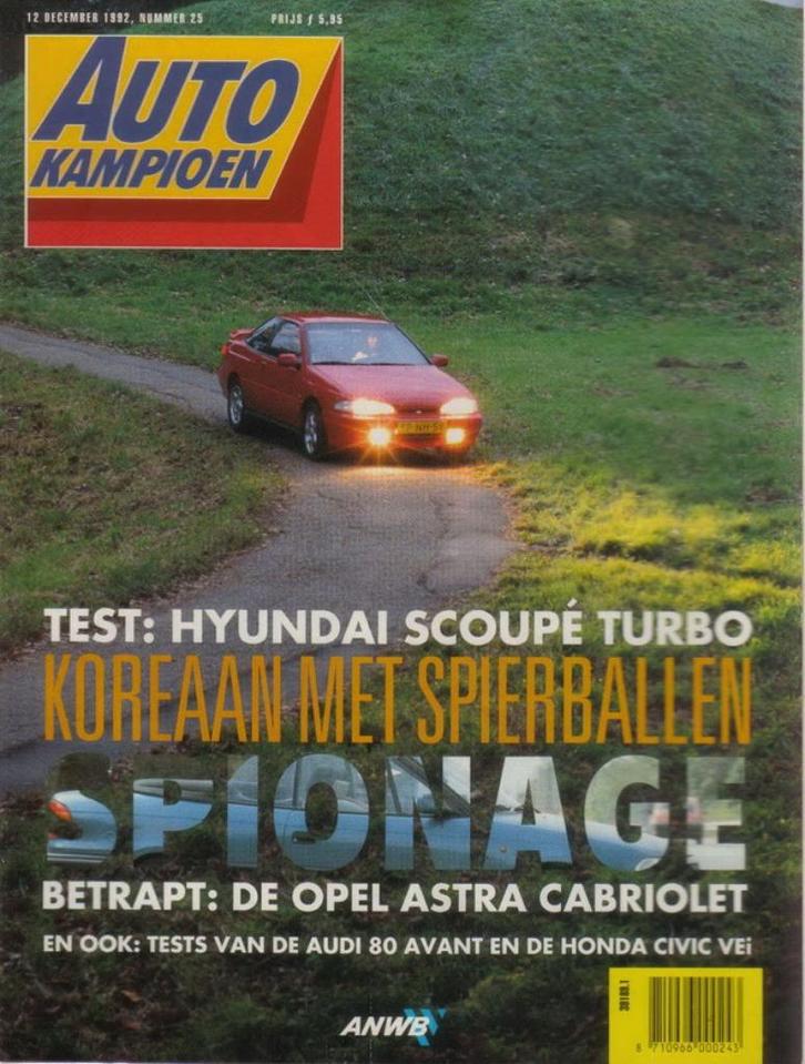 Autokampioen 25 1992 : BMW M3 / Alpina B6 - Audi Avant S2, Boeken, Auto's | Folders en Tijdschriften, Gelezen, Algemeen, Ophalen of Verzenden
