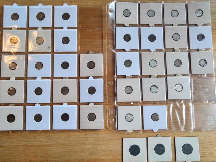 bijna complete serie 10 cent 1892 - 1944 + zink, Postzegels en Munten, Munten | Nederland, Setje, 10 cent, Koningin Wilhelmina