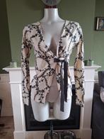 Twin Set Simona Barbieri wikkel vest crème s 36 gratis, Kleding | Dames, Twinset, Verzenden, Zo goed als nieuw, Maat 36 (S)