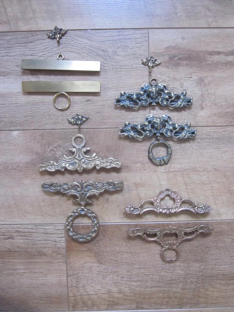 4 Prachtige koperen brocante vintage schellekoord ornamenten, Ophalen of Verzenden, Zo goed als nieuw, Handborduren, Onderdeel of Toebehoren