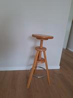 Barkruk / schilderkruk, Ophalen, In hoogte verstelbaar, Zo goed als nieuw, Hout