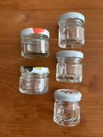 Kleine mini jampotjes inhoud 25 gram 5 stuks, Huis en Inrichting, Keuken | Keukenbenodigdheden, Ophalen of Verzenden, Zo goed als nieuw