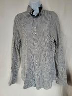 Net gestreept overhemd mt L merk Ferlucci, ., Wit, Ophalen of Verzenden, Zo goed als nieuw