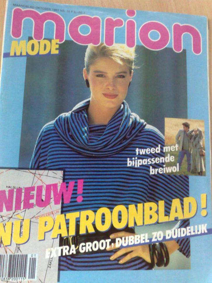 Marion mode kledingpatronen oktober nr. 10 / 1983, Hobby en Vrije tijd, Kledingpatronen, Gebruikt, Vrouw, Marion, Verzenden