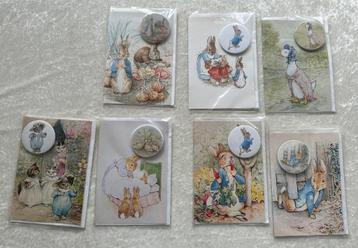 Peatrix Potter wenskaarten dubbel button beschikbaar voor biedingen