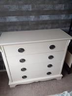 Wit geverfde ladenkast b 120cm/d 42 cm/h 93,5 cm, Ophalen, Gebruikt, 100 tot 150 cm, 3 of 4 laden