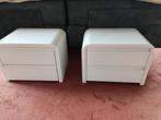 2 AUPING AURONDE NACHTKASTJES WIT, Ophalen, Gebruikt, 45 tot 65 cm, Minder dan 55 cm