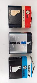Witte kat batterijen, Verzamelen, Merken en Reclamevoorwerpen, Gebruikt, Ophalen of Verzenden, Gebruiksvoorwerp