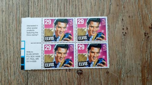 USA Postfrisse Postzegels 1993 - Elvis Presley blok van 4, Postzegels en Munten, Postzegels | Amerika, Postfris, Ophalen of Verzenden