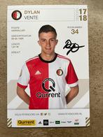 Feyenoord spelerskaart Vente met handtekening, Ophalen of Verzenden, Zo goed als nieuw, Feyenoord, Spelerskaart