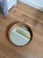 Leuke bamboe rotan spiegel, Ophalen, Minder dan 50 cm, Rond, Zo goed als nieuw