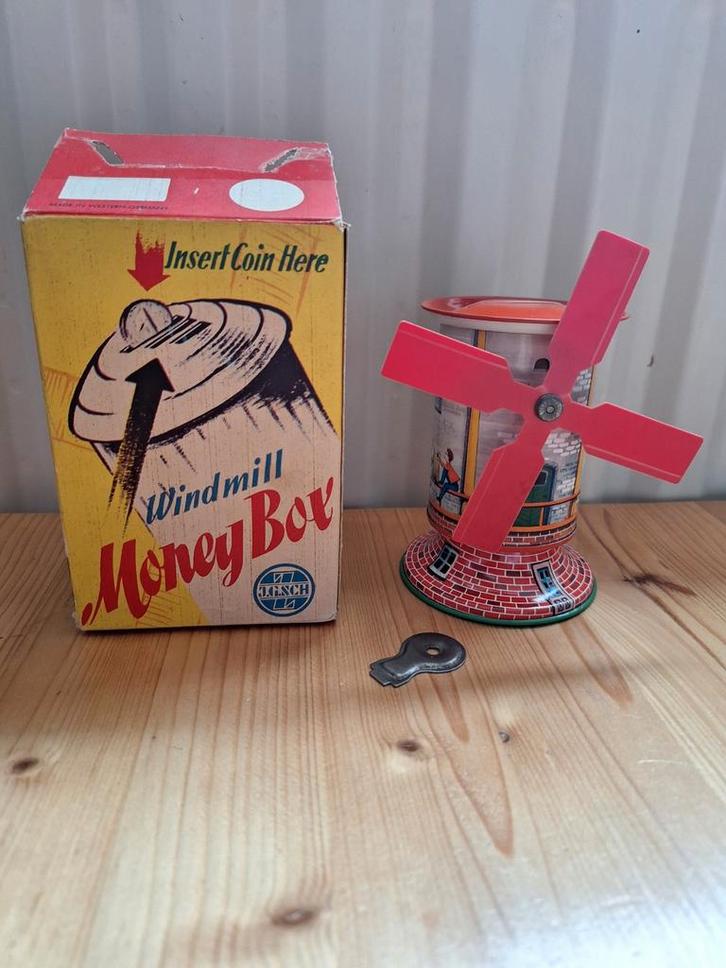 Vintage Windmolen Spaarpot, Antiek en Kunst, Antiek | Speelgoed, Ophalen