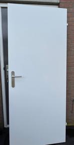 Cando opdekdeur vlak incl deurbeslag, Doe-het-zelf en Verbouw, Deuren en Horren, Ophalen, 80 tot 100 cm, Binnendeur, Zo goed als nieuw
