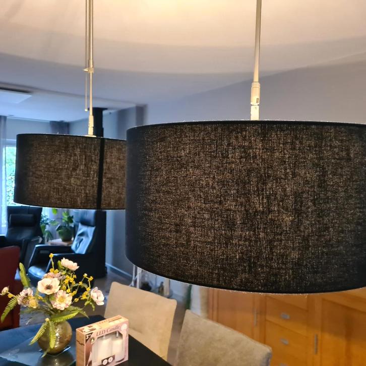 Tafel Hanglamp, Huis en Inrichting, Lampen | Hanglampen, Gebruikt, 50 tot 75 cm, Metaal, Ophalen