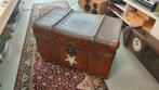 Antieke vintage scheepskoffer hutkoffer reiskoffer koffer, Ophalen, Gebruikt, 50 tot 100 cm, 50 tot 75 cm