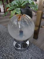 Vintage glazen Murano Mazzega bol tafellamp, ca 22 cm hoog, Huis en Inrichting, Lampen | Vloerlampen, Ophalen, Gebruikt, Vintage