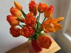 kunst tulpen oranje, Nieuw, Oranje, Ophalen of Verzenden, Glas
