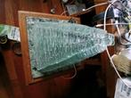 Piramide glas lamp brutalisme, Antiek en Kunst, Antiek | Glas en Kristal, Ophalen of Verzenden