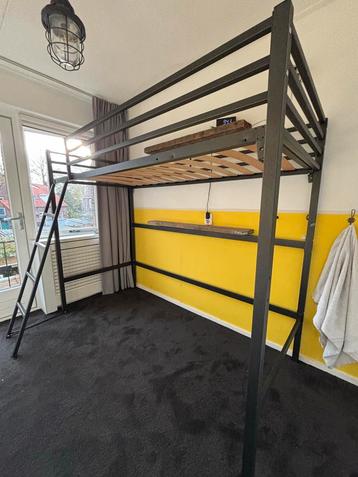 Metalen Hoogslaper bed - zwart beschikbaar voor biedingen
