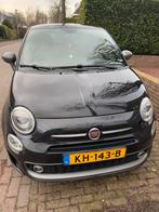Fiat 500 Twinair Turbo 80pk 2016 Zwart, Auto's, Voorwielaandrijving, Zwart, Origineel Nederlands, Handgeschakeld