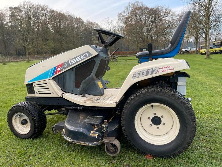 Iseki Zitmaaier, Tuin en Terras, Grasmaaiers, Gebruikt, 50 cm of meer, Cirkelmaaier, Elektrische starter, Ophalen of Verzenden